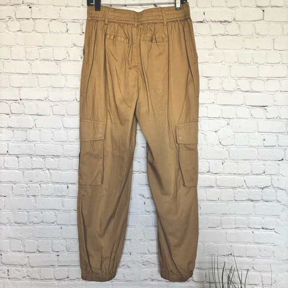 FOR THE REPUBLIC Cotton Khaki Cargo Jogger Pants--M - Picture 13 of 16
